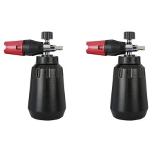 2X Snow Foam Cannon with 1L Bottle, Adjustable Snow Foam Lance, Heavy Duty Car Foam Blaster, 1/4Inch Quick Connector