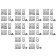 60 PCS Mending Plates Straight Brace Brackets Heavy Duty Flat Bracket Stainless Steel Repair Plates for Furniture Wood