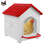 Chicken Nesting Box for Hens, Waterproof Wall Mounted with Nesting Pads for Laying Eggs (Red) 1