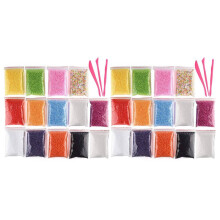 2X Micro-Polystyrene Beads Mousse Billes Slime Beads Beads avec 6 Outils Slime Adaptes A la Fabrication de Bave Art DIY (Ne Contient Pas de