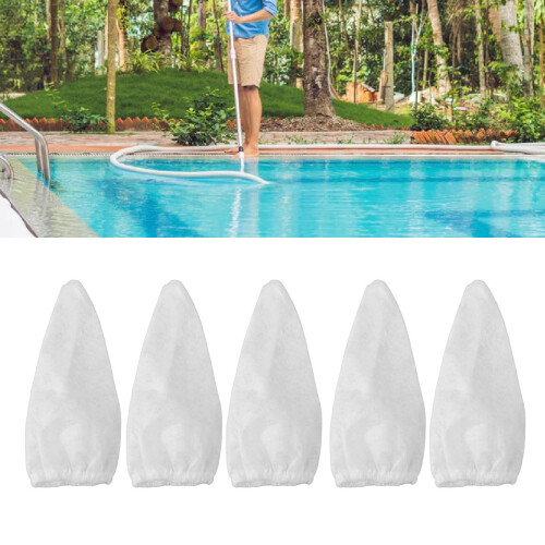 Vacuum Filter Bags 5PCS for Pool Cleaner Reusable Polyester Fits Most Models