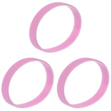 3X Fashion Silicone Rubber Elasticity Wristband Wrist Band Cuff Bracelet Bangle
