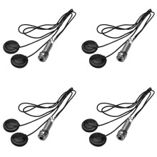 4pcs 21-INCHES Wire Length 1/4 Inch Output Jack 2 in 1 Piezo Pickup Disc Transducer for Guitar Violin (with Cover)