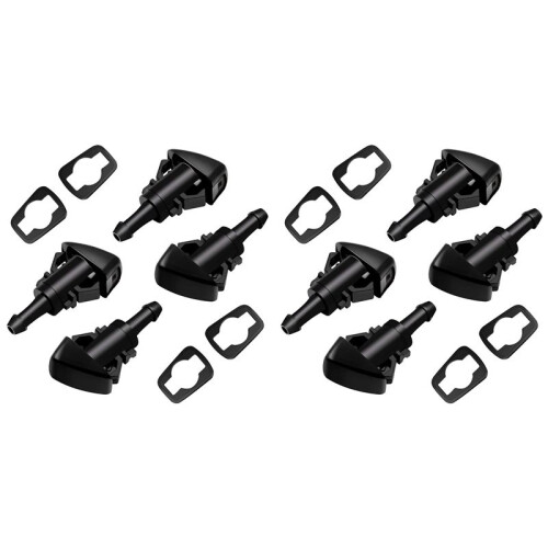 8 Pack Front Windshield Washer Nozzles Wiper Spray Kit Replacement for   Ram 5116079AA,4805742AB,5303833AA