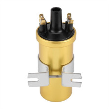 12V Car Universal Oil-Immersed Ignition Coil 12 Volt Sport Ignition Coil W/3Ω Internal Resistance Replace DLB105 ACU105