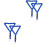 4Pcs Blue Phone Hanging Straps Polyester Cell Phone Lanyards for Neck 3