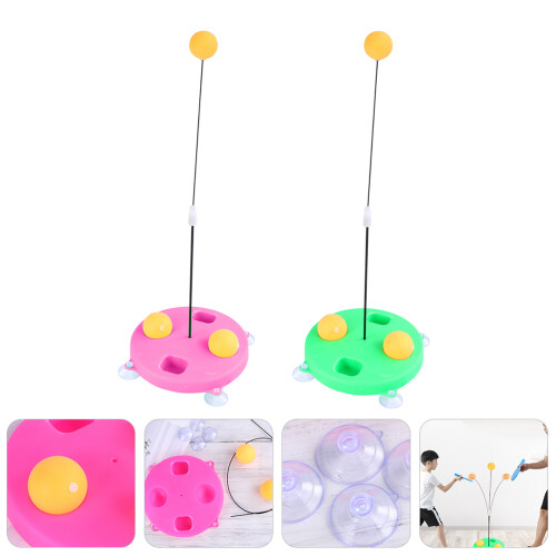 2Pcs Plastic Table Tennis Trainers For Kids Creative Practical Toy 2
