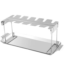 Chicken Leg Rack and Chicken Drumstick Holder, Stainless Steel Foldable for Grill, BBQ and Oven