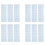 40Pcs Washi Tape Sample Boards Plastic Cards 3