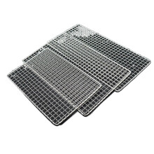 Reusable 304 Stainless Steel Grill Mesh Mat Non‑Stick BBQ Sheet for Fish Vegetables Outdoor Cooking