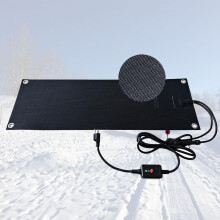 Heated Snow Melting Mat 20x30in for Stairs and Driveways, Non Slip Electric Ice Melt Mat for Winter Safety