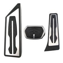 1 Set Stainless Steel Non-Slip Car Pedals for X1 F48 2016-2019 2 Series