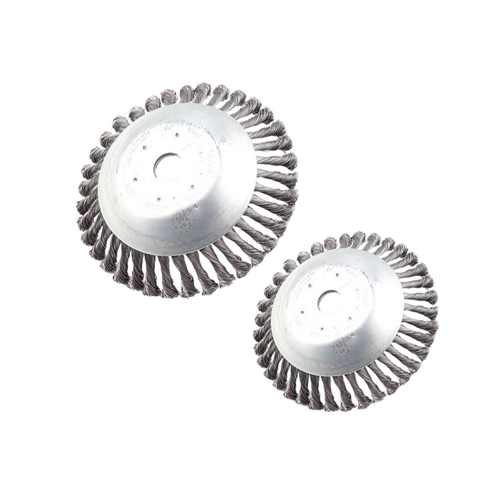 6 Inch & 8 Inch Steel Wire Weed Brush Cutter Grass Trimmer Blade Attachment For Lawn Mower (2Pcs) 6032785904031