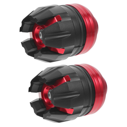 2Pcs Front Fork Frame Sliders for Motorcycle Red PP Aluminum Alloy 2