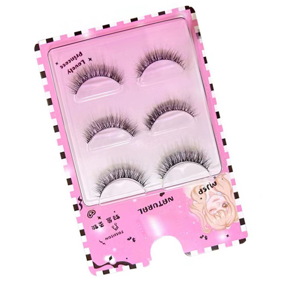 Bright-Home 3D Effect Grafting Eyelashes Pack Multilayered Bushy Curling Up Lashes For Wedding Stage Makeup