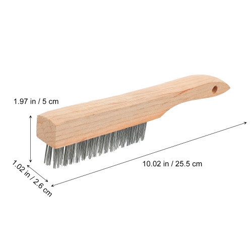drahtbürste mit holzgriff zum rostentfernen, 1 1