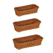 Cestino Intrecciato In Rattan Cestino Portaposate Porta Bacchette Cucchiai Forchetta Scatola Portaoggetti Contenitore Stoviglie Organizzatore A