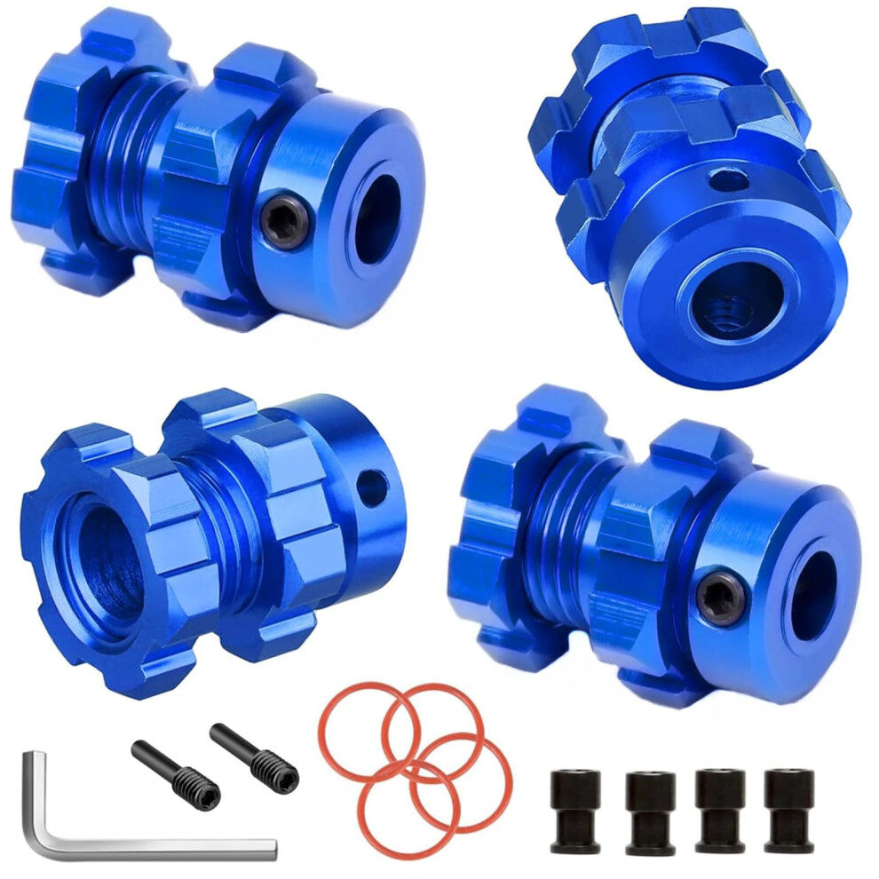 17Mm Aluminum Wheel Hex Hub Adapters 6Mm Extended For Traxxas Emaxx Tmaxx Revo Summit Red 9169991399898
