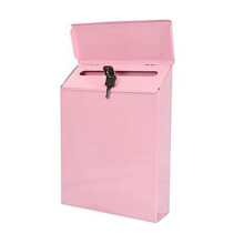 Wall-Mounted Mailbox Lockable Mailbox Wall Collection Box Farmhouse Mailbox with Key Suitable for Home Office