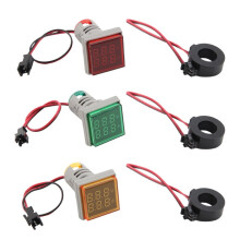 AC Volt Amp Meter, AC 20-500V 0-100A  Multimeter LED Dual Display Voltmeter Ammeter Voltage and Current Meter Tester