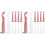 20Pcs Durable Plastic Knitting Machine Needles Assorted Color Set 4