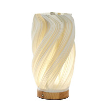Nachttischlampen für Nachttischlampe Vintage Gestreift Kleines Nachtlicht Vase Design Wiederaufladbares Licht Breeze C