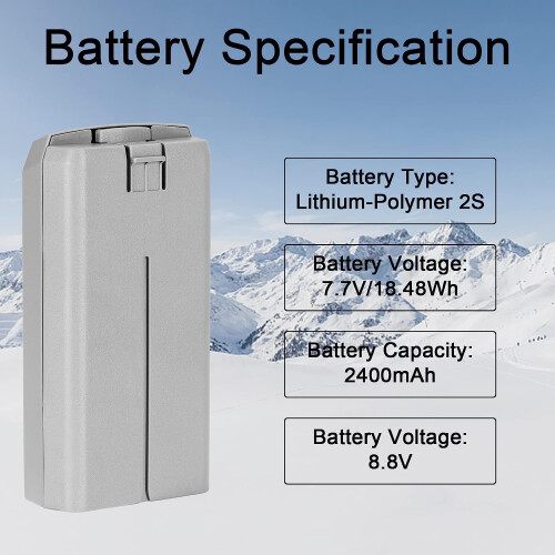 Intelligent Flight Battery 2400mAh  Capacity Replacement for DJI Mini 2 Extended Flight Time 1PCS 2