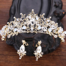 (Hg177) Bridal Crystal Tiara Crown for Women