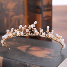 (Hg189j) Bridal Crystal Tiara Crown for Women
