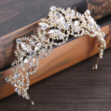 (Hg174) Bridal Crystal Tiara Crown for Women