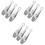 9Pcs Multi-Function Fish Bone Pliers Silver Stainless Kitchen Tweezers 5