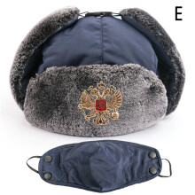 (E) Winter Fur Hat for Men & Women - Soft Skiing Hat