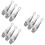 9Pcs Multi-Function Fish Bone Pliers Silver Stainless Kitchen Tweezers 9
