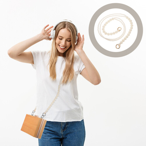 1Stk Strap Bag Chain Mit ABS Perlen Für Taschen 2