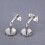 6Pcs Silver Handrail Support Brackets Stainless Steel for Indoor Use 9