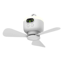 USB Rechargeable Large Wind Ceiling Fan Removable Blades Night Lamp Lighting 8000mAh Capacity Household Outdoor Fan