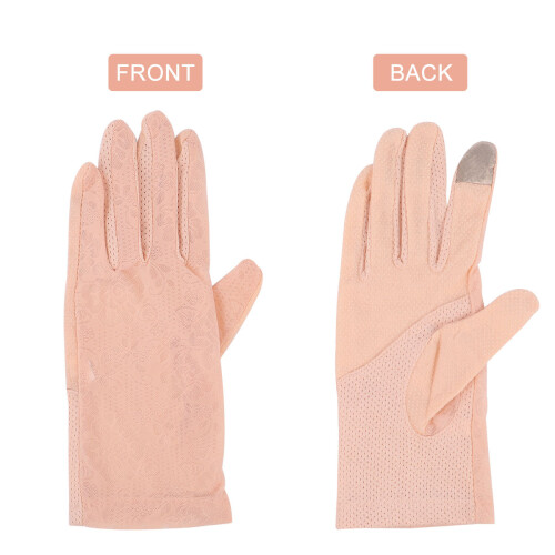 One Pair Anti Slip Sun Protection Gloves With Touch Screen Capability 2