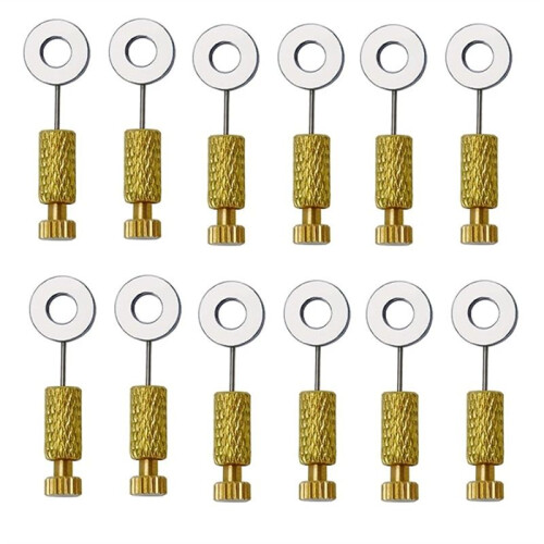12Pcs DIY Tools Handmade Leather Goods Tools Suture Fixing Needle Leather Goods Fixed Needle Stitching 6-12mm