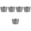 5Pcs Graphite Ingot Mold For Gold Silver Casting 5