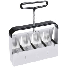 Manual Soil Block Maker for Seed Starting, Rust‑Resistant Steel Soil Blocker with Ergonomic Handle Creates Uniform 5x5x5 cm Cubes