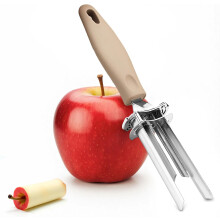 6-Size Adjustable Apple Core Remover, Food Grade Stainless Steel Corer Tool Kitchen, With Hook & Ergonomic Grip