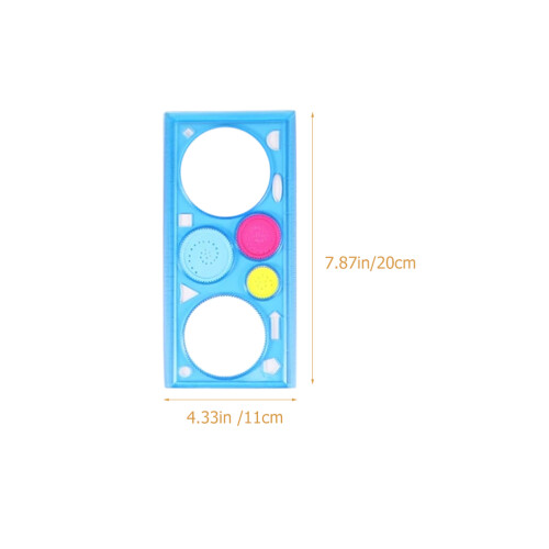 12 pezzi righelli colorati per bambini, stencil per disegno e pittura 1