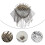 1 Pezzo Spallina Con Borchia Accessorio Per Abbigliamento Argento 3