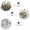 1 Pezzo Spallina Con Borchia Accessorio Per Abbigliamento Argento 8