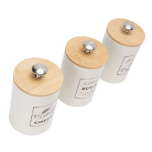 Large Capacity Tinplate Coffee & Sugar Storage Canisters Sealed Food Jar