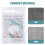 5 set supporti ricamo mano, solubili in acqua, accessori 10