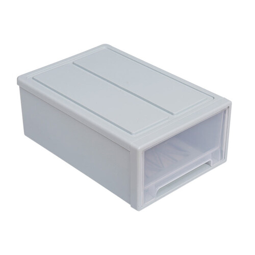 1Pc Plastic Clothes Storage Box Blue Household Container 2