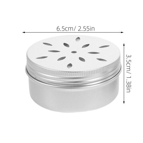 12 Pezzi Contenitori Rotondi 80G In Alluminio Con Coperchio A Vite 2