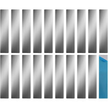 20 Placas Metálicas Adhesivas para Montaje Magnético, con Fuerte Adhesivo para Imanes en Rejillas de Ventilación Que No Sean de Acero.