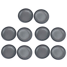 6,5 Zoll Metallgitter Runde Auto Woofer Cover Lautsprecher Grill Schwarz 10 Stk